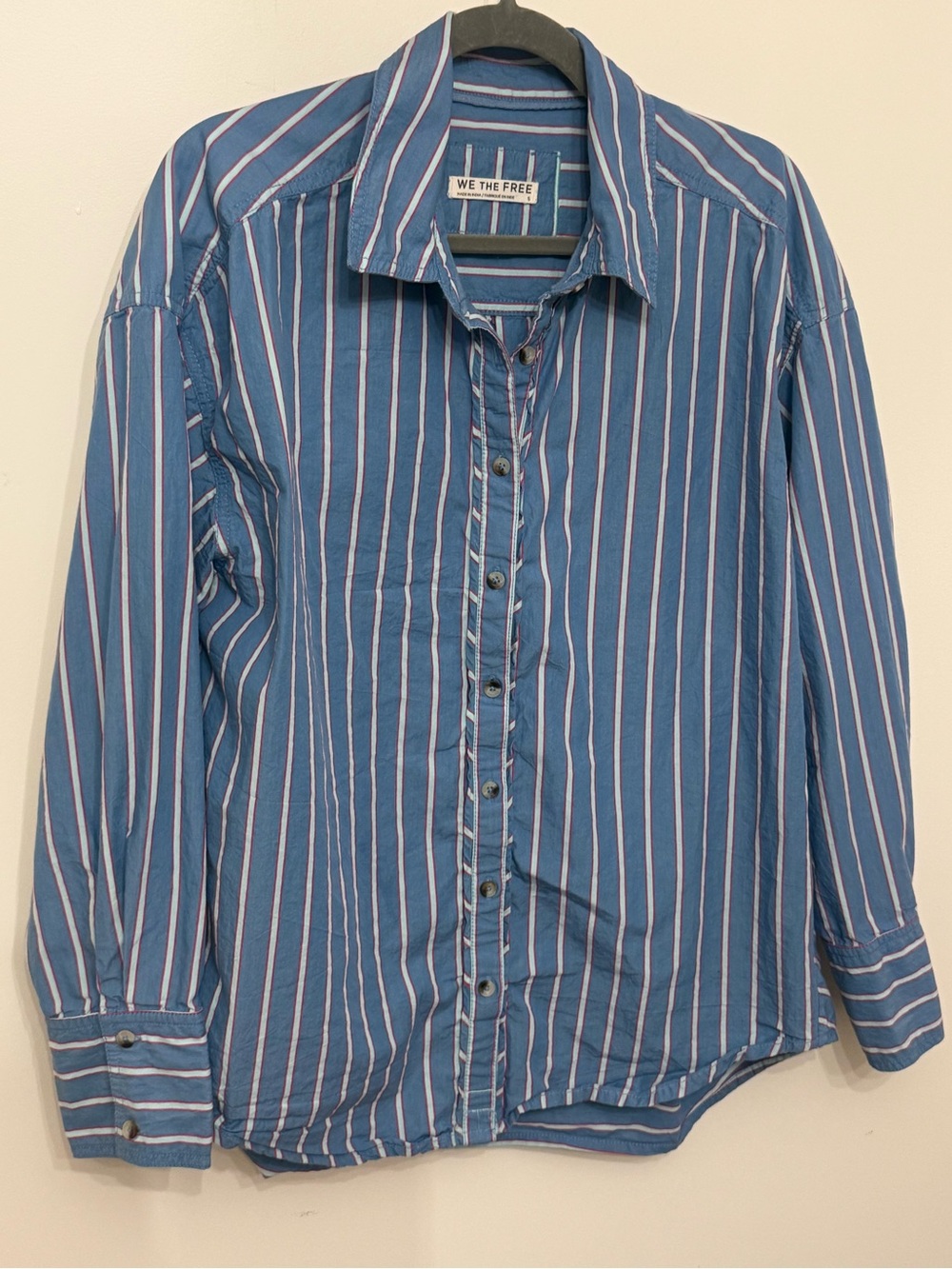We The Free Freddie Striped Button Down Blouse